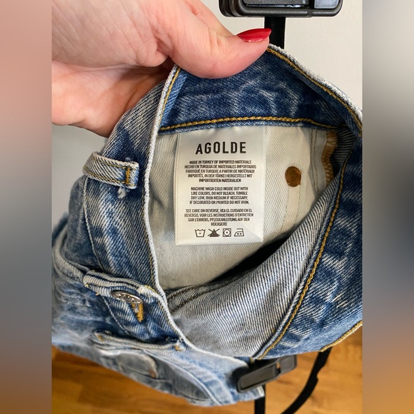 AGOLDE Parker High Wasited Jean Shorts - Picture 8 of 15